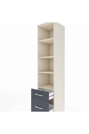 Hyperion Dolap 4 Raflı 2 Çekmeceli 44x44x195 - S58M042V2B