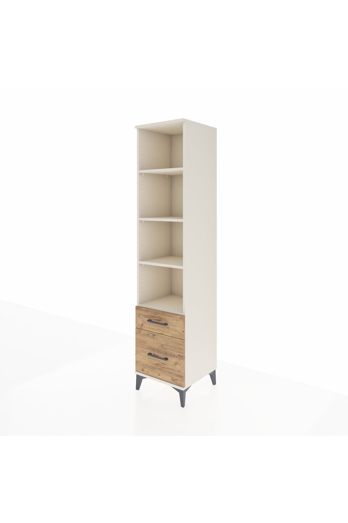 Hyperion Dolap 4 Raflı 2 Çekmeceli 44x44x195 - S58M042V3B