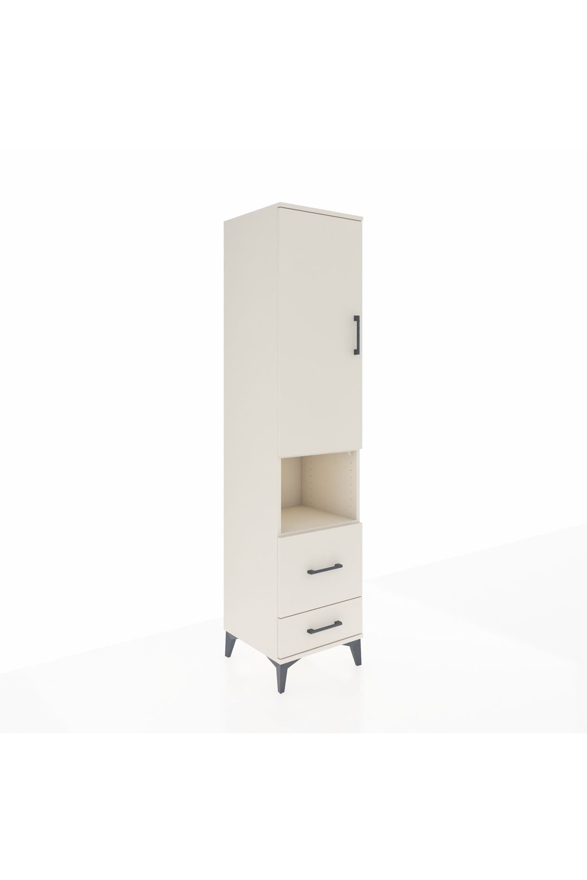 Hyperion Dolap 2 Raflı 2 Çekmeceli Tek Askılı 44x44x195 - S58M043V1B