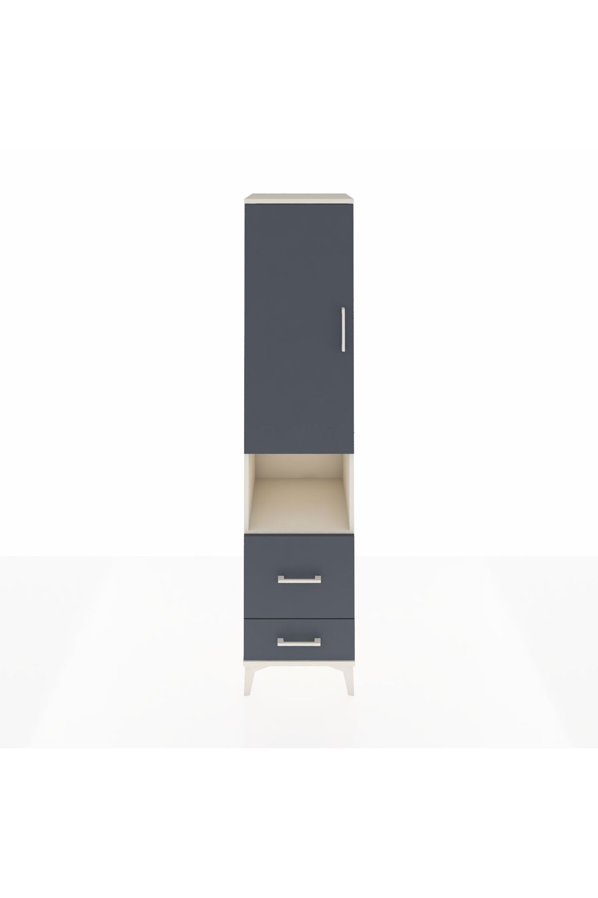 Hyperion Dolap 2 Raflı 2 Çekmeceli Tek Askılı 44x44x195 - S58M043V2B