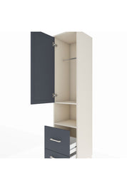 Hyperion Dolap 2 Raflı 2 Çekmeceli Tek Askılı 44x44x195 - S58M043V2B