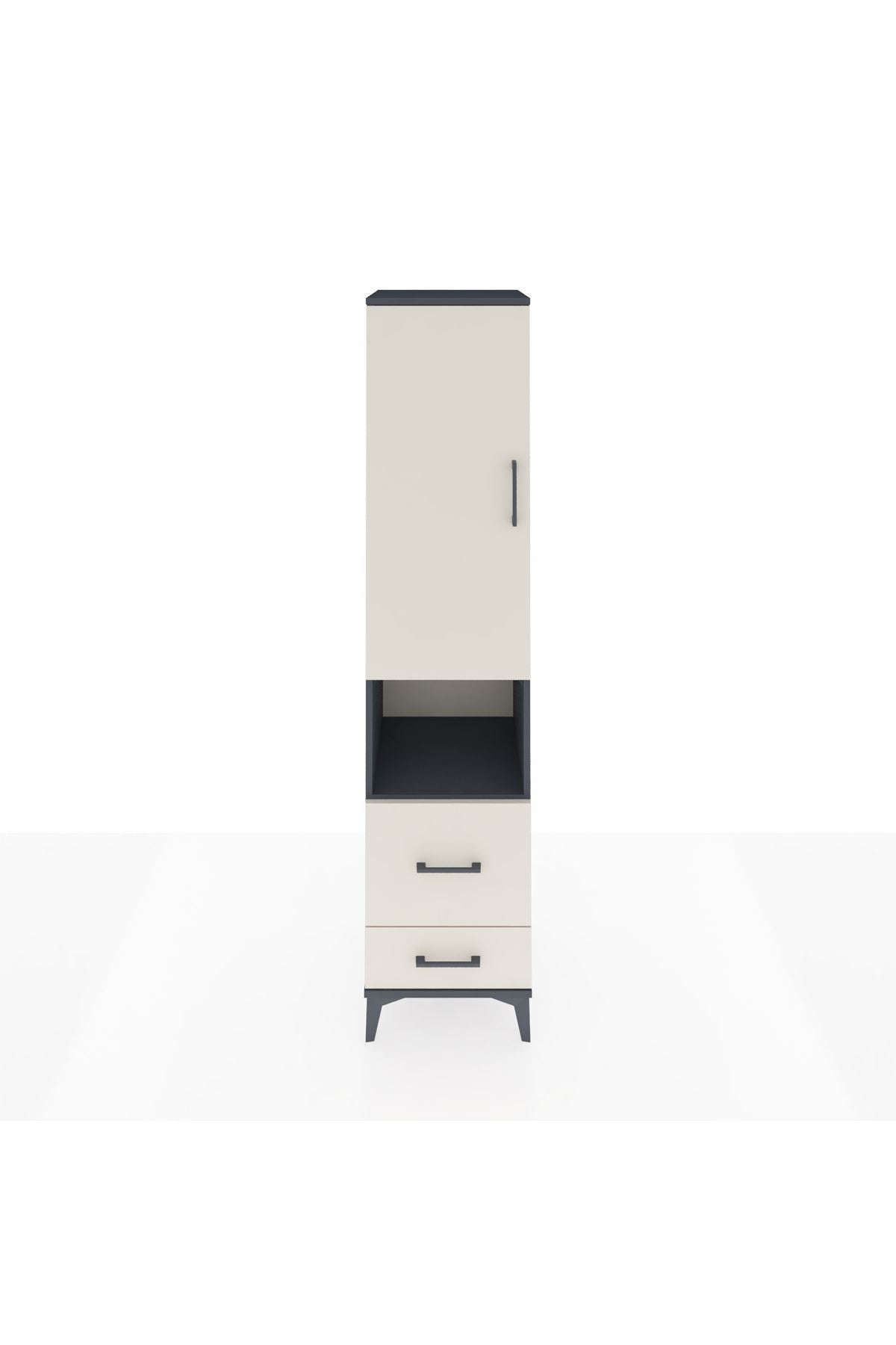 Hyperion Dolap 2 Raflı 2 Çekmeceli Tek Askılı 44x44x195 - S58M043V4B