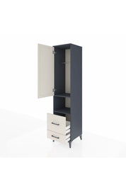Hyperion Dolap 2 Raflı 2 Çekmeceli Tek Askılı 44x44x195 - S58M043V4B