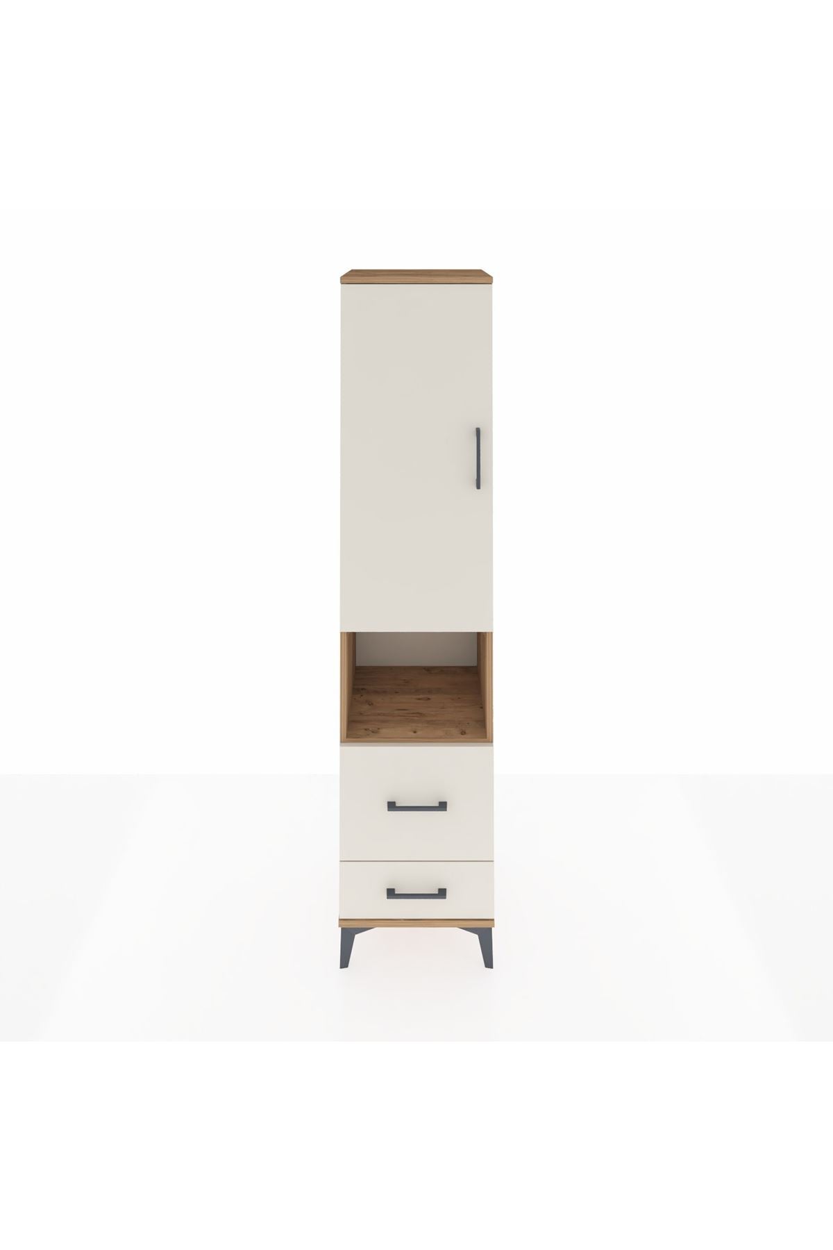 Hyperion Dolap 2 Raflı 2 Çekmeceli Tek Askılı 44x44x195 - S58M043V7B
