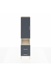 Hyperion Dolap 4 Raflı 2 Çekmeceli Tek Kapaklı 44x44x195 - S58M044V2B