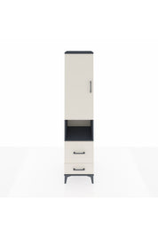 Hyperion Dolap 4 Raflı 2 Çekmeceli Tek Kapaklı 44x44x195 - S58M044V4B