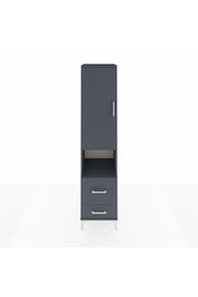 Hyperion Dolap 4 Raflı 2 Çekmeceli Tek Kapaklı 44x44x195 - S58M044V5B