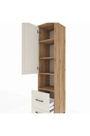 Hyperion Dolap 4 Raflı 2 Çekmeceli Tek Kapaklı 44x44x195 - S58M044V7B
