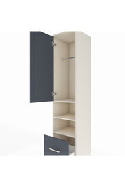 Hyperion Dolap 3 Raflı Tek Çekmeceli Tek Askılı 44x44x195 - S58M045V2B