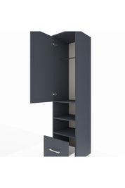 Hyperion Dolap 3 Raflı Tek Çekmeceli Tek Askılı 44x44x195 - S58M045V5B