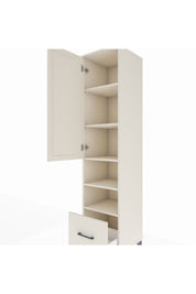 Hyperion Dolap 5 Raflı Tek Çekmeceli Tek Kapaklı 44x44x195 - S58M046V1B