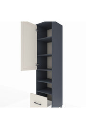 Hyperion Dolap 5 Raflı Tek Çekmeceli Tek Kapaklı 44x44x195 - S58M046V4B