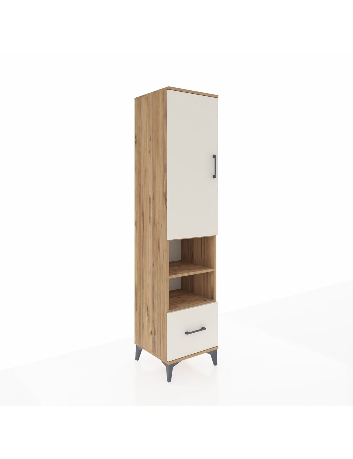 Hyperion Dolap 5 Raflı Tek Çekmeceli Tek Kapaklı 44x44x195 - S58M046V7B