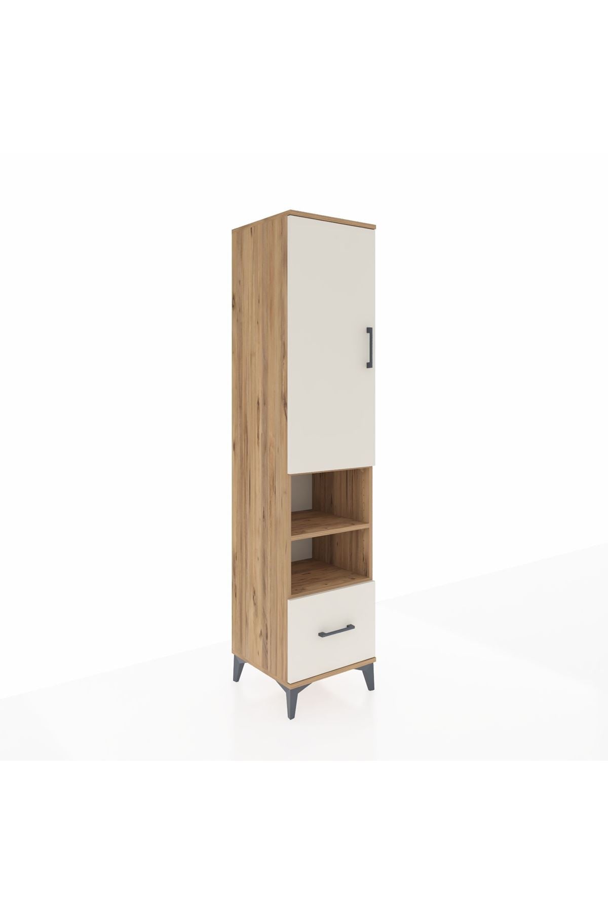 Hyperion Dolap 5 Raflı Tek Çekmeceli Tek Kapaklı 44x44x195 - S58M046V7B