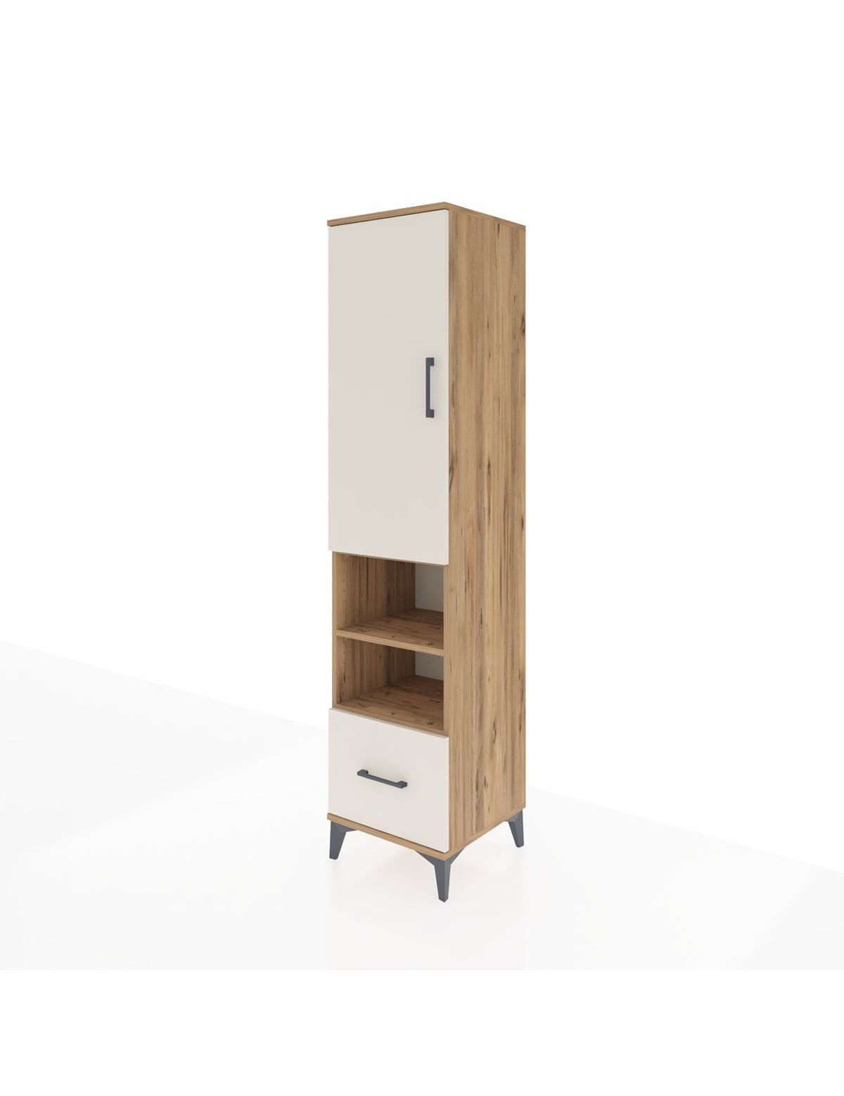 Hyperion Dolap 5 Raflı Tek Çekmeceli Tek Kapaklı 44x44x195 - S58M046V7B