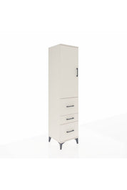 Hyperion Dolap Tek Raflı 3 Çekmeceli Tek Askılı 44x44x195 - S58M047V1B