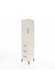 Hyperion Dolap Tek Raflı 3 Çekmeceli Tek Askılı 44x44x195 - S58M047V1B