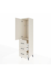 Hyperion Dolap Tek Raflı 3 Çekmeceli Tek Askılı 44x44x195 - S58M047V1B