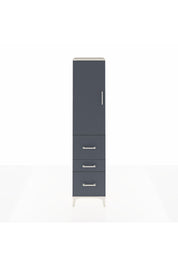 Hyperion Dolap Tek Raflı 3 Çekmeceli Tek Askılı 44x44x195 - S58M047V2B