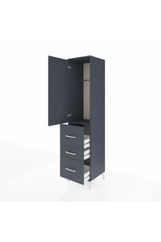 Hyperion Dolap Tek Raflı 3 Çekmeceli Tek Askılı 44x44x195 - S58M047V5B