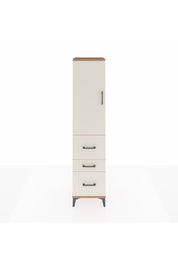 Hyperion Dolap Tek Raflı 3 Çekmeceli Tek Askılı 44x44x195 - S58M047V7B