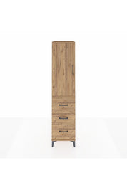 Hyperion Dolap Tek Raflı 3 Çekmeceli Tek Askılı 44x44x195 - S58M047V9B