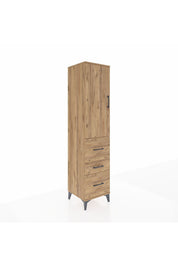 Hyperion Dolap 3 Raflı 3 Çekmeceli Tek Kapaklı 44x44x195 - S58M048V9B