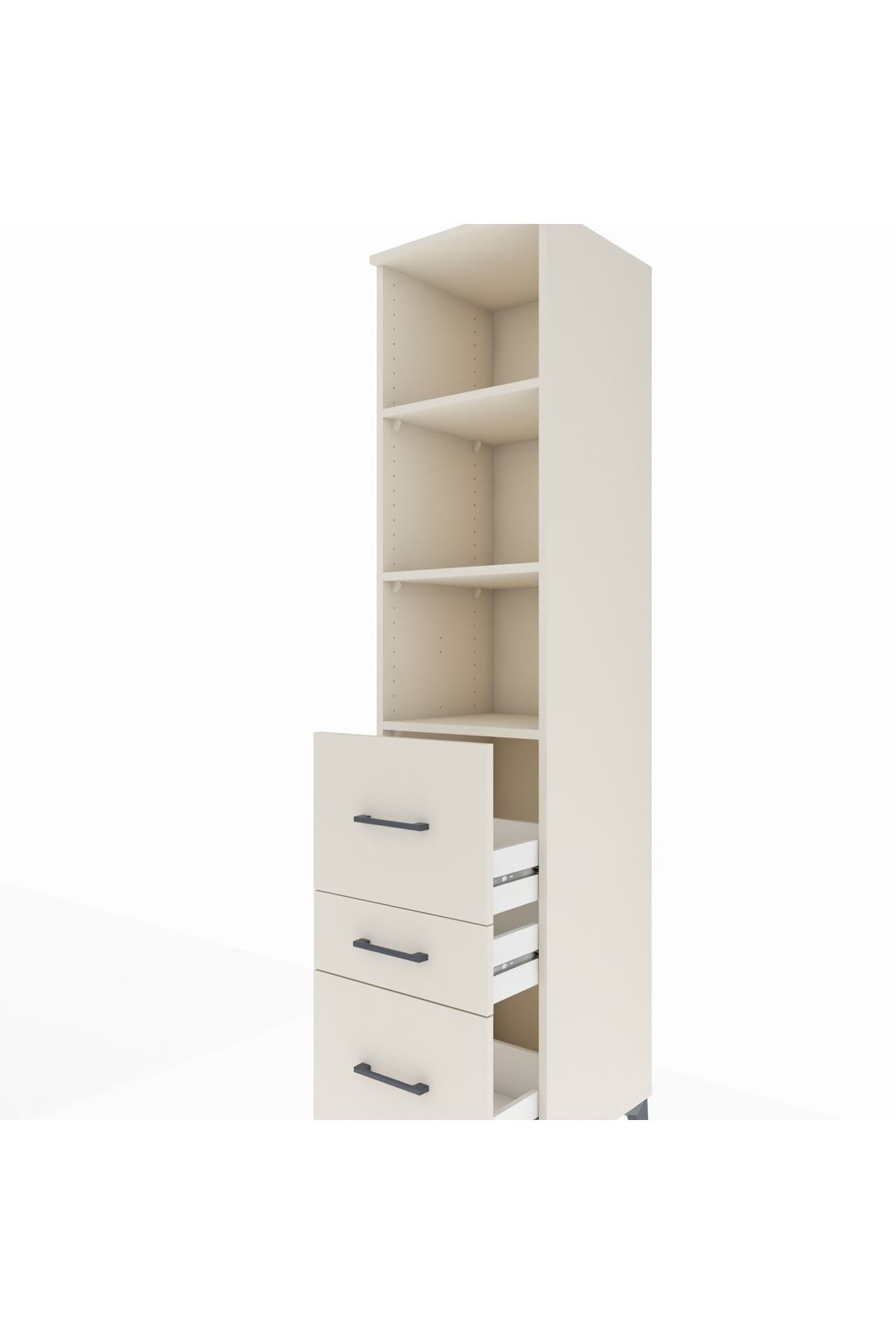 Hyperion Dolap 3 Raflı 3 Çekmeceli 44x44x195 - S58M049V1B