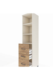 Hyperion Dolap 3 Raflı 3 Çekmeceli 44x44x195 - S58M049V3B
