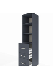 Hyperion Dolap 3 Raflı 3 Çekmeceli 44x44x195 - S58M049V5B