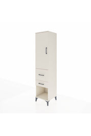 Hyperion Dolap Tek Raflı 2 Çekmeceli Tek Askılı 44x44x195 - S58M050V1B