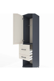 Hyperion Dolap Tek Raflı 2 Çekmeceli Tek Askılı 44x44x195 - S58M050V4B