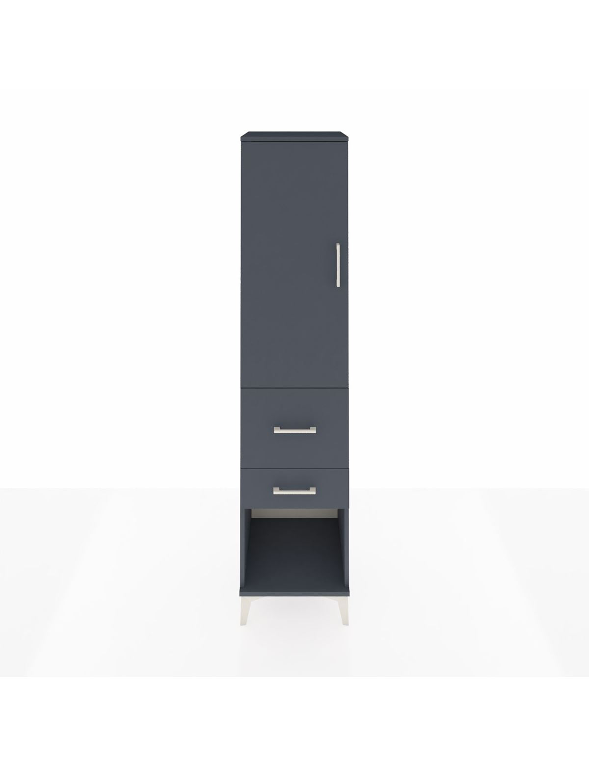 Hyperion Dolap Tek Raflı 2 Çekmeceli Tek Askılı 44x44x195 - S58M050V5B