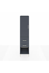 Hyperion Dolap Tek Raflı 2 Çekmeceli Tek Askılı 44x44x195