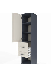 Hyperion Dolap 3 Raflı 2 Çekmeceli Tek Kapaklı 44x44x195 - S58M051V4B