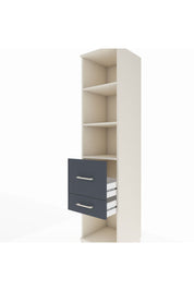 Hyperion Dolap 3 Raflı 2 Çekmeceli 44x44x195 - S58M052V2B