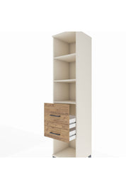 Hyperion Dolap 3 Raflı 2 Çekmeceli 44x44x195 - S58M052V3B