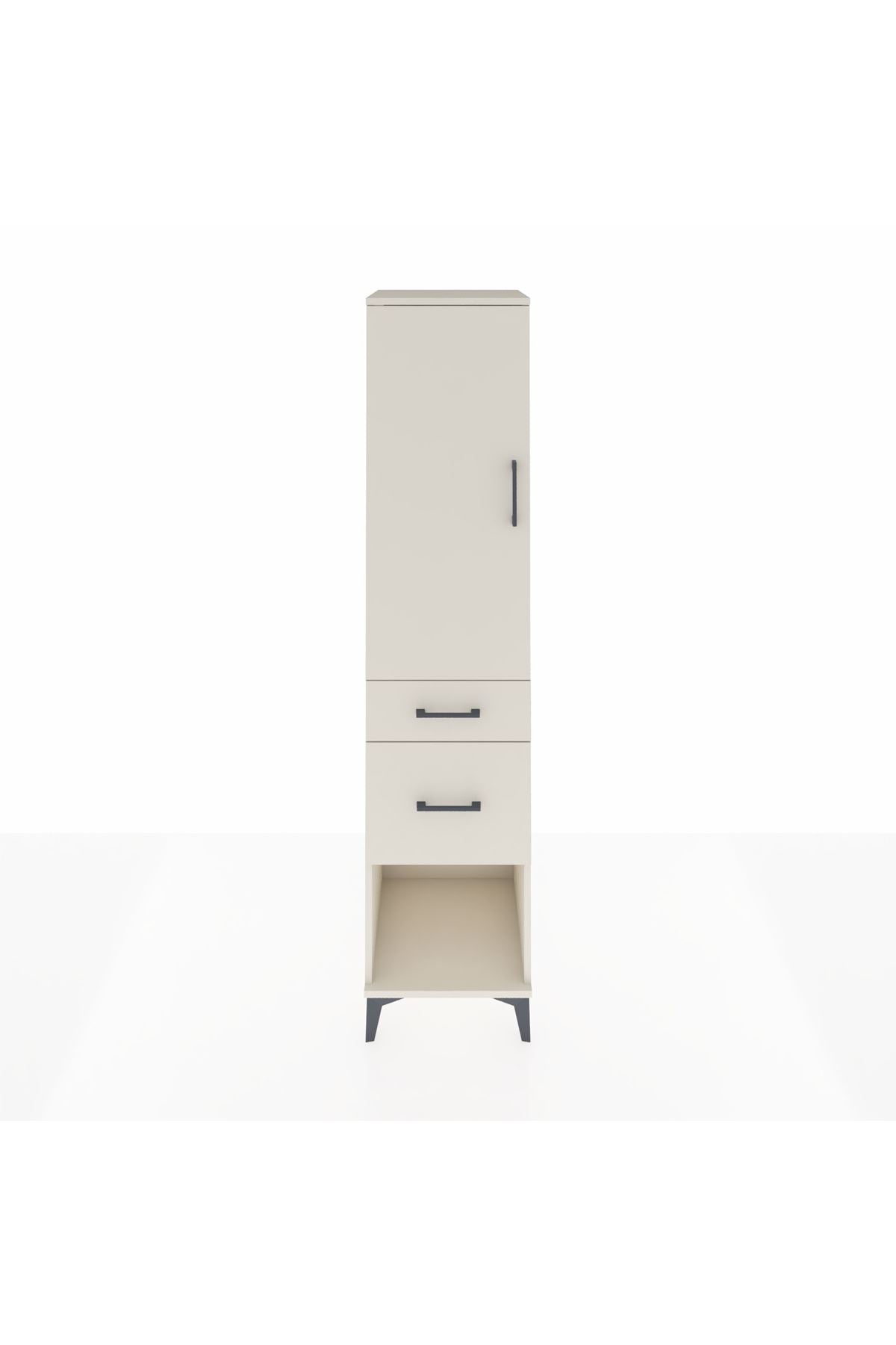 Hyperion Dolap Tek Raflı 2 Çekmeceli Tek Askılı 44x44x195 - S58M053V1B