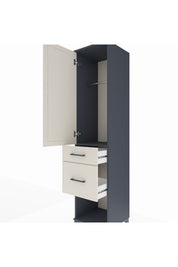 Hyperion Dolap Tek Raflı 2 Çekmeceli Tek Askılı 44x44x195 - S58M053V4B