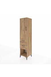 Hyperion Dolap Tek Raflı 2 Çekmeceli Tek Askılı 44x44x195 - S58M053V9B