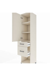 Hyperion Dolap 3 Raflı 2 Çekmeceli Tek Kapaklı 44x44x195 - S58M054V1B