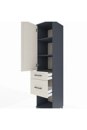 Hyperion Dolap 3 Raflı 2 Çekmeceli Tek Kapaklı 44x44x195 - S58M054V4B