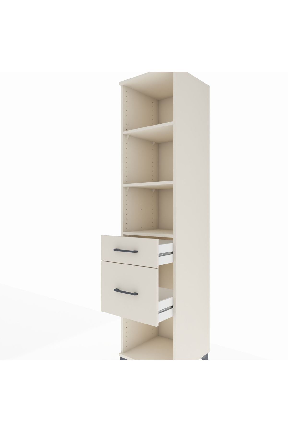 Hyperion Dolap 3 Raflı 2 Çekmeceli 44x44x195 - S58M055V1B