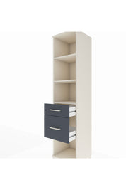Hyperion Dolap 3 Raflı 2 Çekmeceli 44x44x195 - S58M055V2B