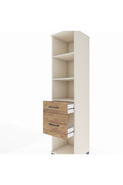 Hyperion Dolap 3 Raflı 2 Çekmeceli 44x44x195 - S58M055V3B