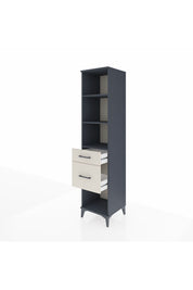 Hyperion Dolap 3 Raflı 2 Çekmeceli 44x44x195 - S58M055V4B