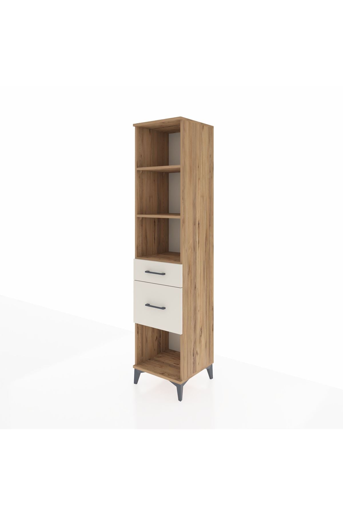 Hyperion Dolap 3 Raflı 2 Çekmeceli 44x44x195 - S58M055V7B