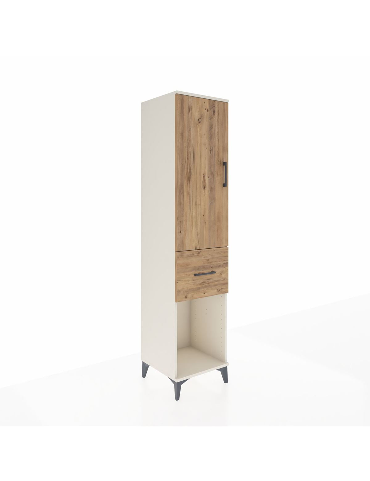 Hyperion Dolap Tek Raflı Tek Çekmeceli Tek Askılı 44x44x195 - S58M056V3B