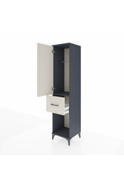 Hyperion Dolap Tek Raflı Tek Çekmeceli Tek Askılı 44x44x195 - S58M056V4B
