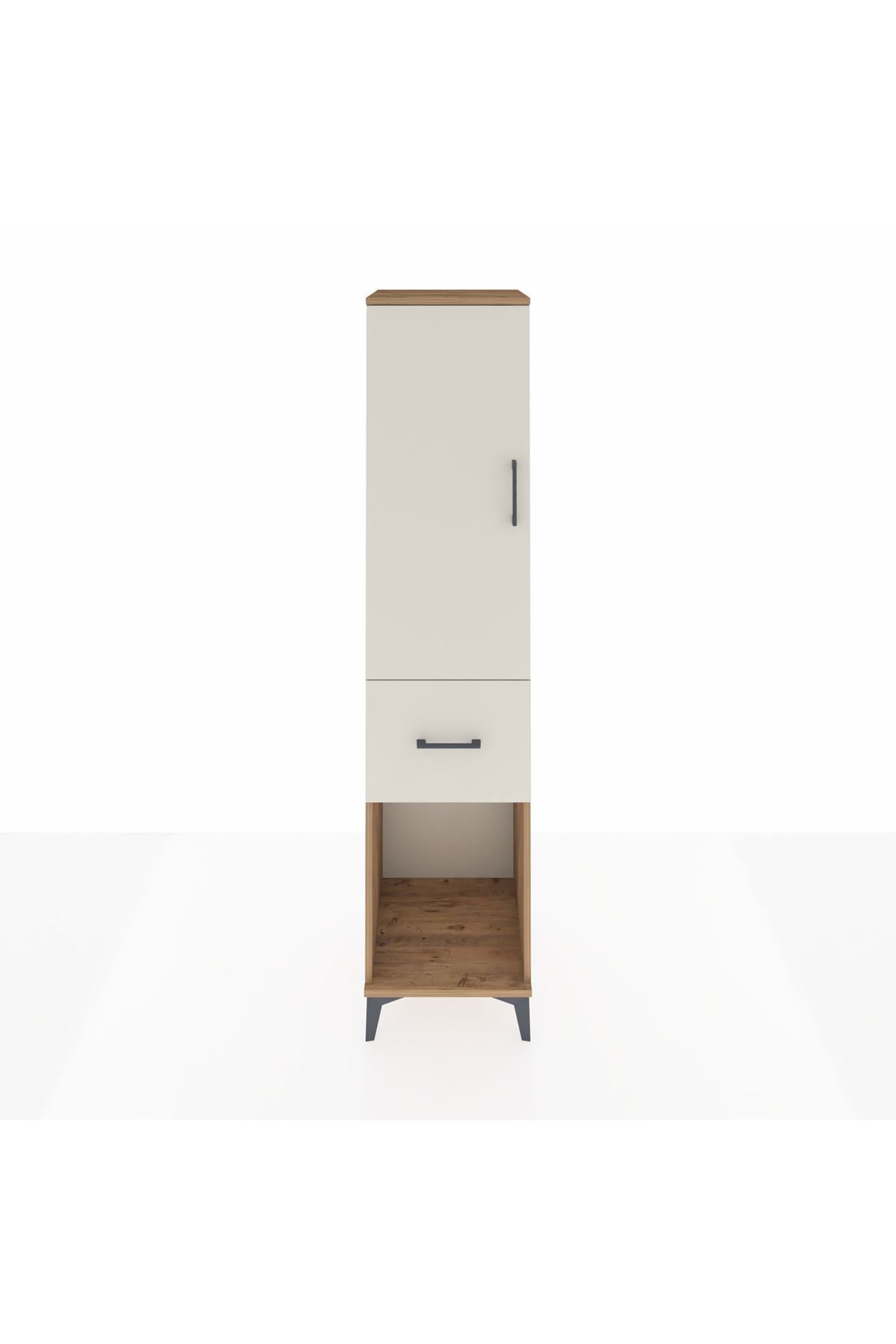 Hyperion Dolap Tek Raflı Tek Çekmeceli Tek Askılı 44x44x195 - S58M056V7B